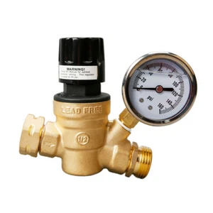 Water Pressure Valve Adjustable Pressure Maintaining Valve for RV Travel Trailer - Picture 1 of 12