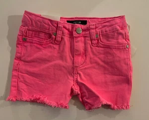 Joe's Jeans Girls Sz 4 Bright Pink The Markie Short Denim Cut Off Shorts - Picture 1 of 2