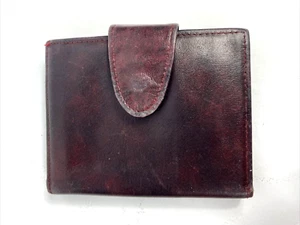 Vintage: Ladies Rolfs Wallet Royal Crest Cowhide Snap Shut Coin Pouch Burgandy - Picture 1 of 10