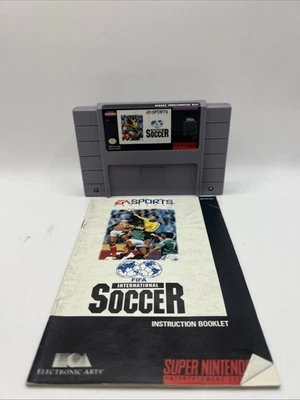 SNES Super Nintendo FIFA International Soccer EA Sports 1994 & Manual - Image 1 of 4