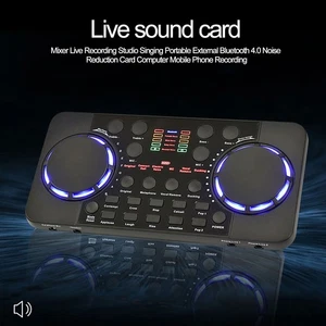 V300 Pro Live Soundkarte Bluetooth Audio Mixer zum Singen Live Übertragung - Bild 1 von 23