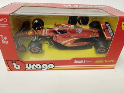 Burago Ferrari SF-24 #55 Carlos Sainz Italian GP 2024 1/43 18-36844#55-MONZA - Immagine 1 di 4