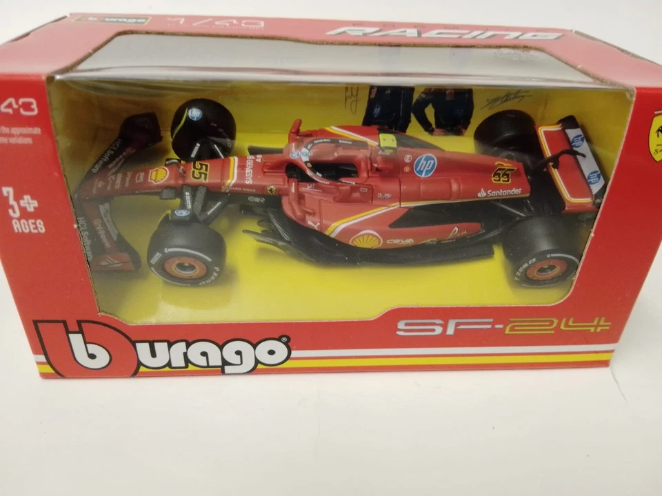 BBurago Burago Ferrari SF-24 #16 Leclerc F1 2024 Miami GP 1/43 18-36844#16-MIAMI