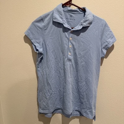 Camisa Polo Renwick Manga Corta Elastizada Pima Para Mujer’s S Azul Golf Tenis Foto 1 de 4