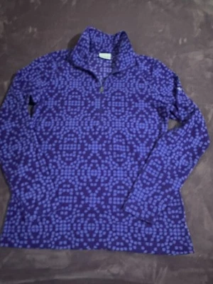 Columbia Women's Fleece Lightweight Half Zip Pullover Purple Geometirc Size M - Image 1 of 4