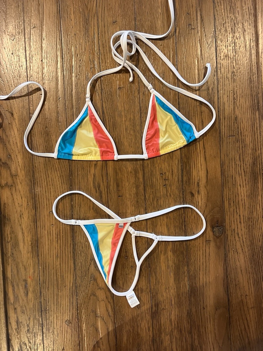 wicked weaselミントホワイト セーラーストライプビキニ水着 Amazon.co.jp: [Wicked Weasel] レデイーズ セクシー 480