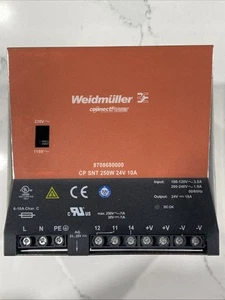 Weidmuller Connect Power Power Supply 8708680000 250W 24V 10A - Picture 1 of 5