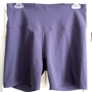 Uniqlo Womens Airism Biker Shorts Large Purple Dry Cool Touch Mid Rise - Picture 1 of 10