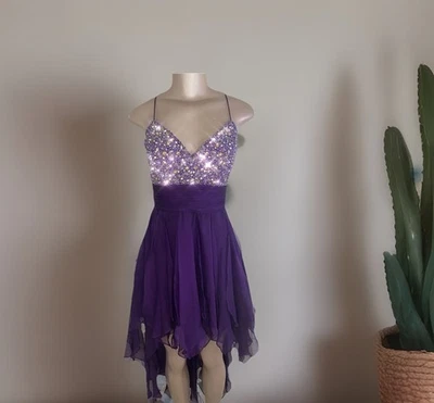 Vestido de fiesta Y2K con cuentas lentejuelas estrás vacaciones Año Nuevo hada caprichosa 3/4 Foto 1 de 4