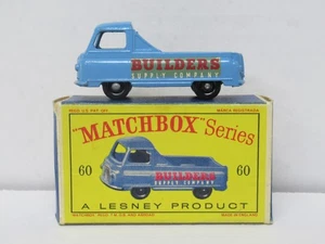 Lesney Matchbox Blue Morris J2 Pick-Up #60 With Box - Picture 1 of 13