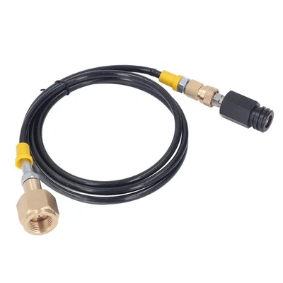 Soda Refill Adapter CO2 Cylinder Cartridge Fill Tank Connector With 60in Hose - Bild 1 von 4