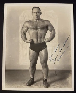 Original Abe Coleman signiert 1930er Pro Wrestler 8x10 Foto Vintage Wrestling WWE - Bild 1 von 3