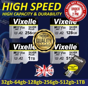 Micro SD Memory Card Class 10 High Speed 32GB 64GB 128GB 256GB 512gb 1TB=1000gb - Picture 1 of 19