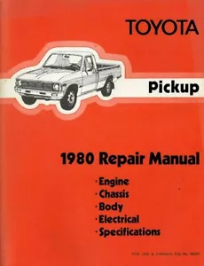1980 Toyota Pickup Truck Shop Service Repair Manual - Bild 1 von 7