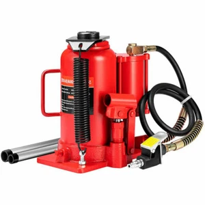20 Ton Pneumatic Air Hydraulic Bottle Jack w/ Manual Hand Pump Automotive Repair - Picture 1 of 7