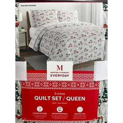 Набор лоскутных одеял Martha Stewart размера Queen Christmas Holiday из 3 предметов - Изображение 1 из 2