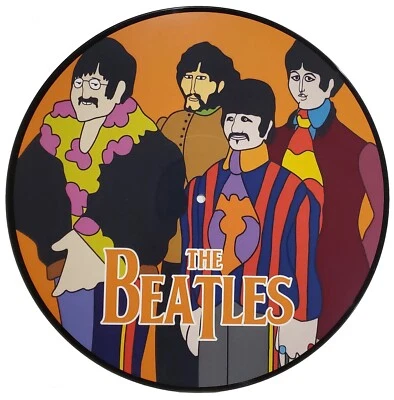 The Beatles - Group Photo Picture Disc - Real Vinyl 12" - Upcycled Wall Art - Image 1 of 2