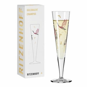 Ritzenhoff Champagne Glass Gold Night 015 - Picture 1 of 6