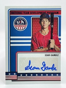 2023 USA Stars & Stripes SEAN GAMBLE Auto BLUE FOIL AUTOGRAPH Free Shipping