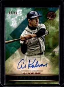 2016 Topps Legacies Of Baseball Al Kaline Tradition Autographs Green Auto #07/99