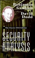 Security Analysis by Benjamin Graham and David Dodd (1996, Hardcover)