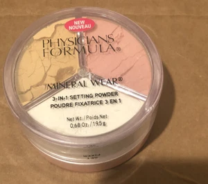 Physicians Formula Mineral Wear 3-In-1 Setting Powder Trio PF11037 Bright/Bake - Picture 1 of 3