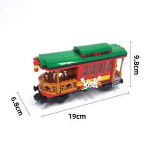 MOC building blocks train track series Small particles bricks of Christmas train - Picture 1 of 5