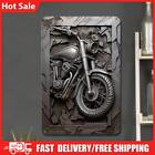 Vintage Metal Plate Motorcycle Relief Rectangular Iron Painting Bar Decor20x30cm