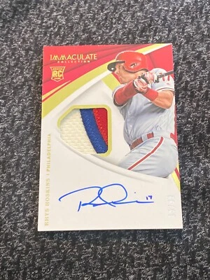 Rhys Hoskins 2018 immaculate patch auto autograph #27 15/99 - Image 1 of 2
