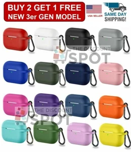 For Apple AirPods 3 GEN Wireless Charging Silicone Case Cover Protective Skin - Picture 1 of 8