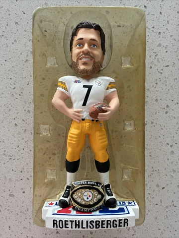 Pittsburgh Steelers Ben Roethlisburger Forever Super Bowl XL NFL Bobblehead NIB Cover