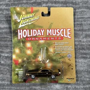 🔥 Johnny Lightning 1970 Dodge Challenger T/A Holiday Muscle Ornaments Gold