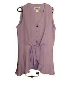 PANTS OUTFIT lavender straight leg, sleeveless top with flair bottom (34)   - Picture 1 of 8