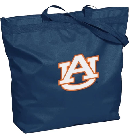 Auburn Tigers Canvas Zippered Tote Bag-NWT Cover