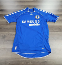Chelsea FC Adidas Soccer Jersey Small Blue 2007 Home FIFA Authentic Wicking VTG