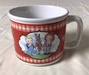 2002 Campbell's Soup Kids Bowl Coffee Mug Cup Houston Tomato Harvest EUC - Picture 1 of 8