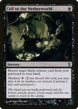 Call to the Netherworld Time Spiral PLD Black Common MAGIC MTG CARD ABUGames