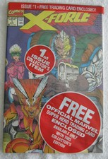 X-Force #1, Mint, Marvel, 1991 - Polybagged with Cable card