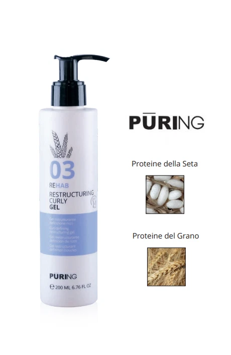 PURING MAXIMA Puring 03 Rehab Curly Gel Ristrutturante Definizione Ricci 200ml