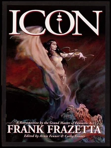 Icon Retrospective by Frank Frazetta Hardcover Slipcase Art of Rare HC Ltd  Ed. - Imagen 1 de 1