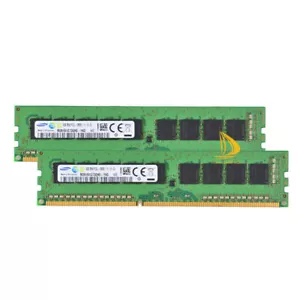 SAMSUNG 2x 8GB PC3L-12800E DDR3 ECC UDIMM Unbuffered RAM M391B1G73BH0-YK0-.. - Picture 1 of 8