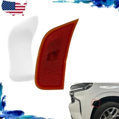 Fits 2021-2024 GMC Chevrolet Cadillac Tahoe Yukon Escalade Left Front Reflector - Image 1 of 4