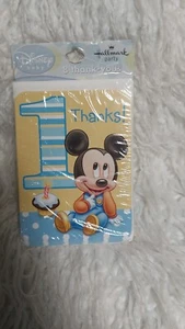 8ct Baby Mickey 1st Birthday Postcard Invitations - Picture 1 of 1