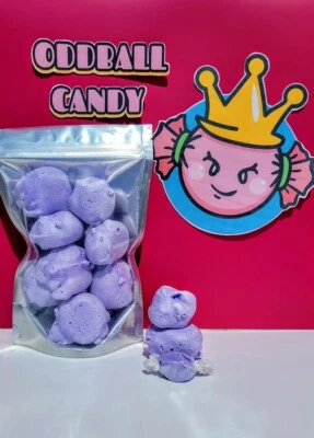 ODDBALL CANDY CO. Freeze Dried HUCKLEBERRY SALT WATER TAFFY - MADE TO ORDER - *Oddball Candy Co*