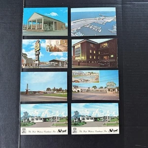 8 Chrome Virginia Motel / Inn Travel Postcards 1 Posted, 2 Written, 5 Clear - Picture 1 of 16
