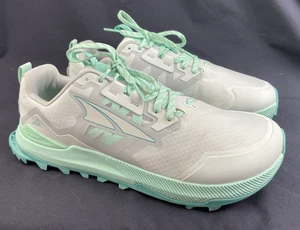 Zapatillas bajas Altra Lone Peak 7 Trail para mujer talla 9,5 gris claro verde azulado ¡LIGERAMENTE USADAS! - Imagen 1 de 12