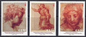 SMOM 2015 Il disegno nell'arte (6ª serie) 3v MNH** - Bild 1 von 1