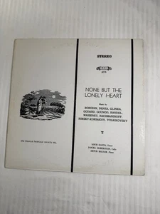 None But the Lonely Heart Louis Danto Jascha Silberstein Artur LP Stereo Record - Imagen 1 de 6