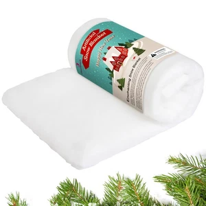 Flauschige Weihnachtsdecke, realistischer Kunstschnee zur Dekoration. Perfekt für Ch... - Bild 1 von 7