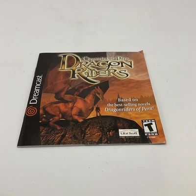 Chronicles of Pern Dragon Riders Sega Dreamcast Instruction Manual Only - Image 1 of 2